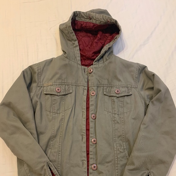 Billabong Olive and Red Small Jacket - Picture 1 of 4